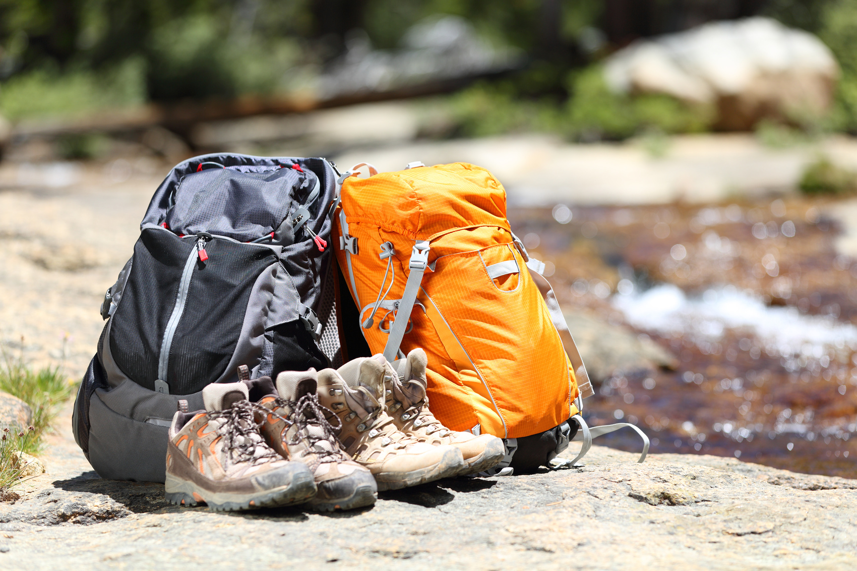 Hiking Backpacks and Shoes